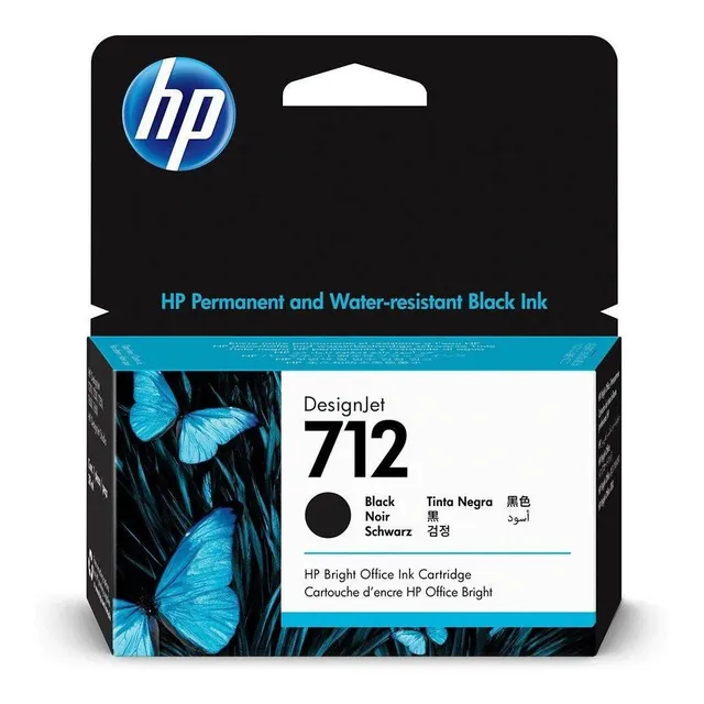 Cartucho HP HP 712 negro de 38 ml 3ed70a