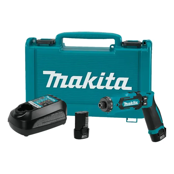 Atornillador A Bateria C/control De Torque Makita Df012dse Color Verde
