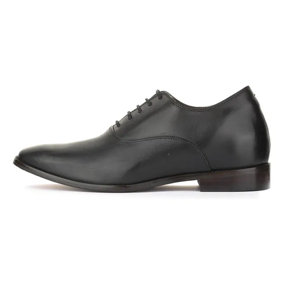 Zapato Formal Elegant Negro Max Denegri +7cms De Altura