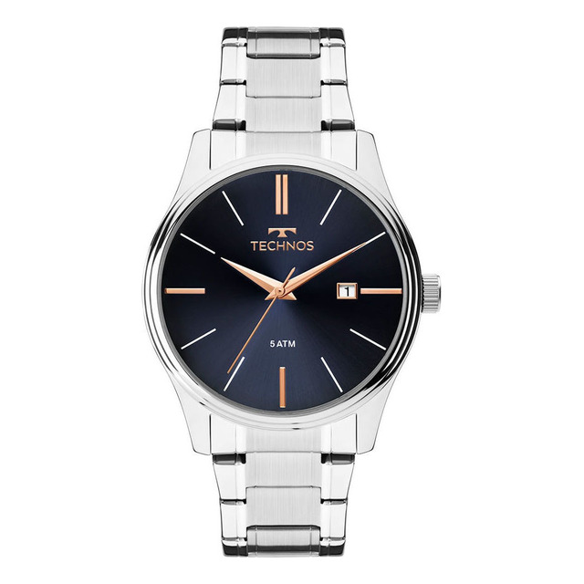 Relógio Technos Masculino Steel Prata - 2115mpm/1k Cor Da Correia Prateado Cor Do Bisel Pr... Relógio Technos Masculino Steel Prata - 2115mpm/1k Cor Da Correia Prateado Cor Do Bisel Pr...
