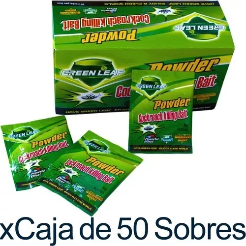 Cebo En Polvo Veneno Mata Cucarachas Y Chiripas 