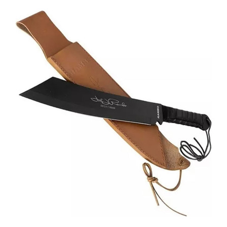 Facão Rambo 4 Full Tang 44cm + Bainha Couro Facão Rambo 4 Full Tang 44cm + Bainha Couro