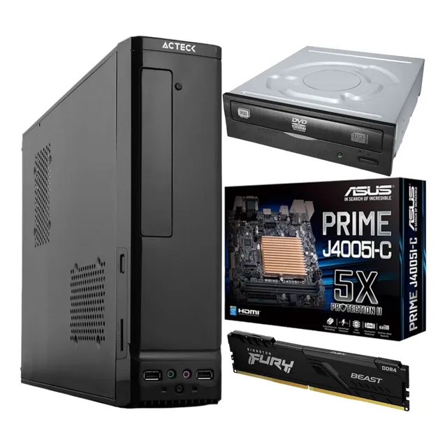 Pc De Escritorio Rapida Intel Cpu Ram 8gb Ddr4 240gb Ssd Wif