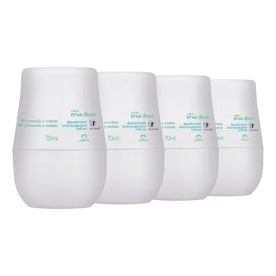 Desodorante Roll On Erva Doce X4 Tododia Natura - Lvdm