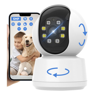 Cámara Seguridad 5mp*355°wifi Hd Led Monitoreo Llamadas Voz Cámara Seguridad 5mp*355°wifi Hd Led Monitoreo Llamadas Voz
