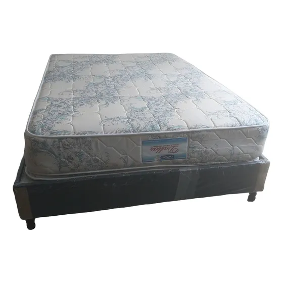 Cama Matrimonial Colchon Colflex Ortopedico Mas Box Spring 
