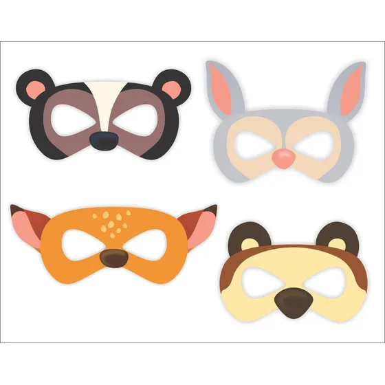 Antifaces Imprimibles De Animales Del Bosque. Máscaras 