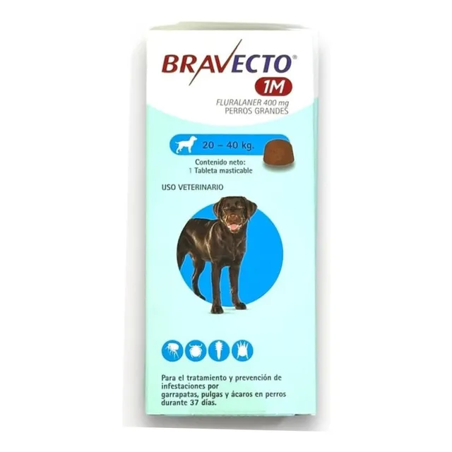 Bravecto Antipulgas 20-40 Kg 1m