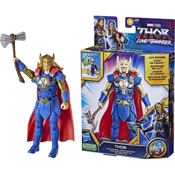 Figura De Accción Deluxe Thor Love And Thunder Mueve Hacha