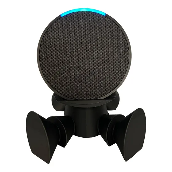 Suporte Para Alexa Amazon Echo Pop De Mesa Robô Espacial Cor Preto