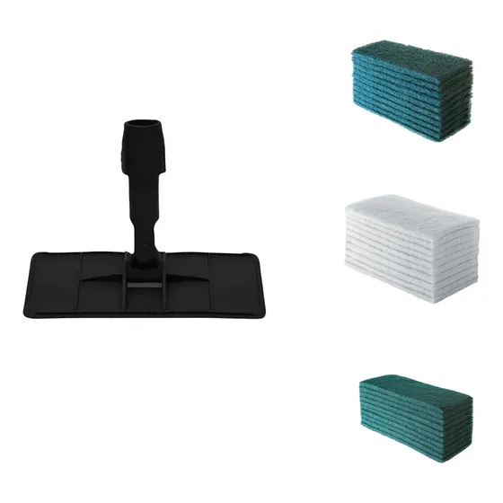 Suporte Limpa Tudo Minilock Completo Multiuso + 30 Fibras Cor Preto
