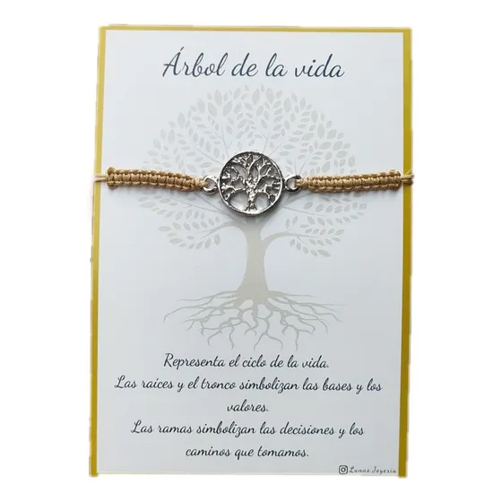 Pulsera Árbol De La Vida Significado Tejida Macramé Regalo