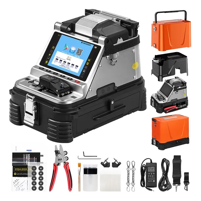 Ai-20 Fiber Fusion Splicer With 6 Motors And Opm+vfl