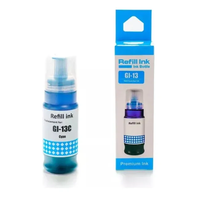 Tinta Gi-13c Cyan Compatible Con Impresora Pixma G510 G610