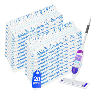 Paquete De 20 Almohadillas Desechables Para Mopa Power-mop D Paquete De 20 Almohadillas Desechables Para Mopa Power-mop D