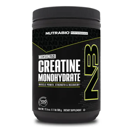 Creatina Monohidratada 500gr 100sv Nutrabio Sabor Sin Sabor