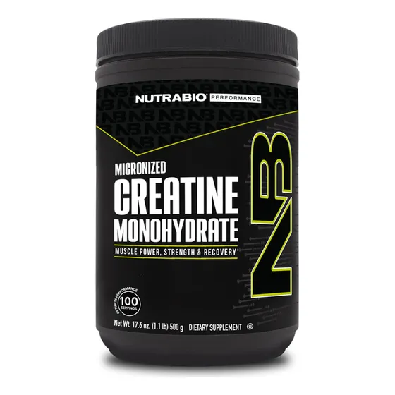 Creatina Monohidratada 500gr 100sv Nutrabio Sabor Sin Sabor