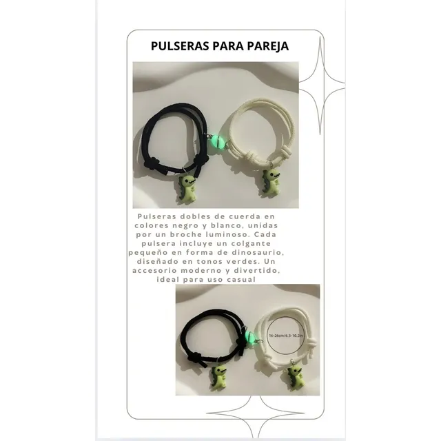 Pulsera Y Collar De Pareja Genérica 100idiomas