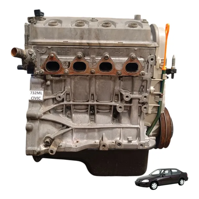 Motor Parcial Honda Civic Lx 2000 Automatico 1.6 (usado)