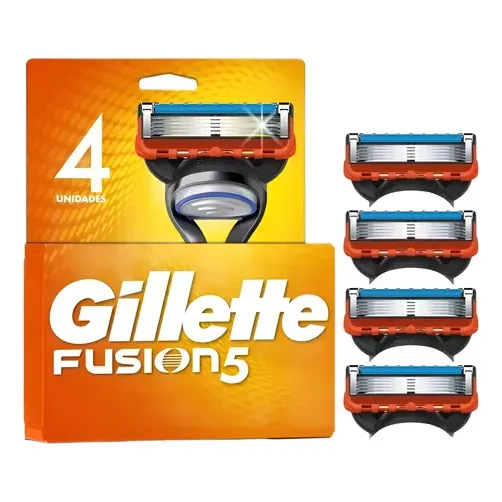 4 Cartuchos Refil Para Aparelho Fusion 5 Gillette