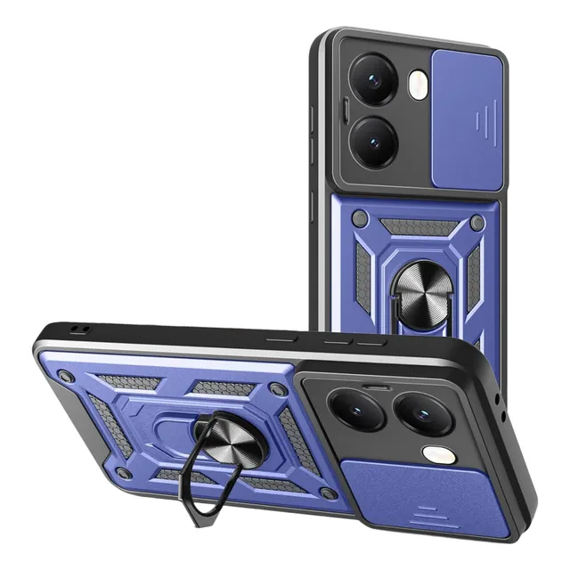 Funda Con Anillo Soporte Antigolpe Para Xiaomi Poco X7 Pro