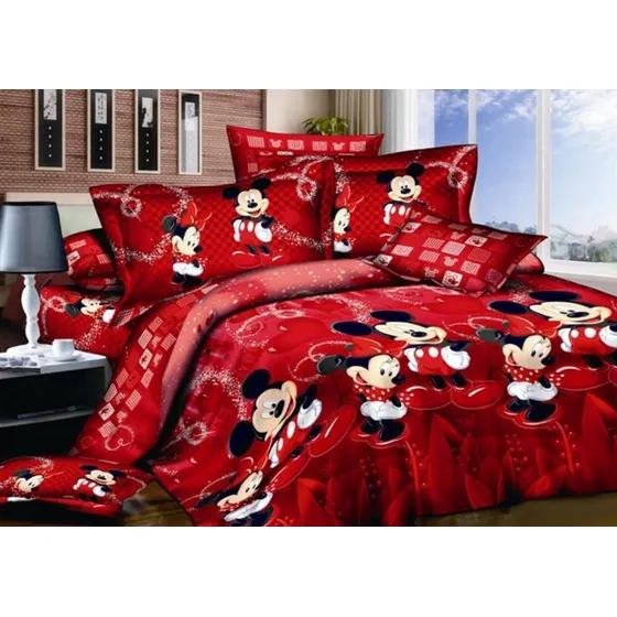 Fundas De Cama De Mickey 100% Algodón Para Niños