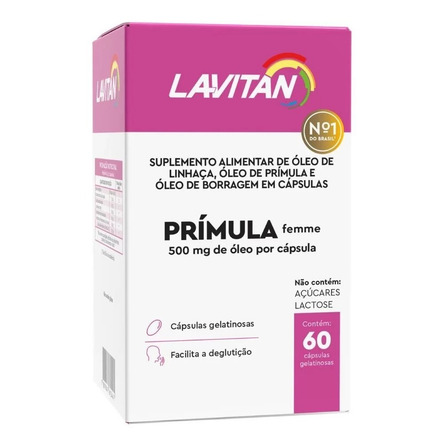 Lavitan Prímula Femme 60 Cápsulas Lavitan Prímula Femme 60 Cápsulas