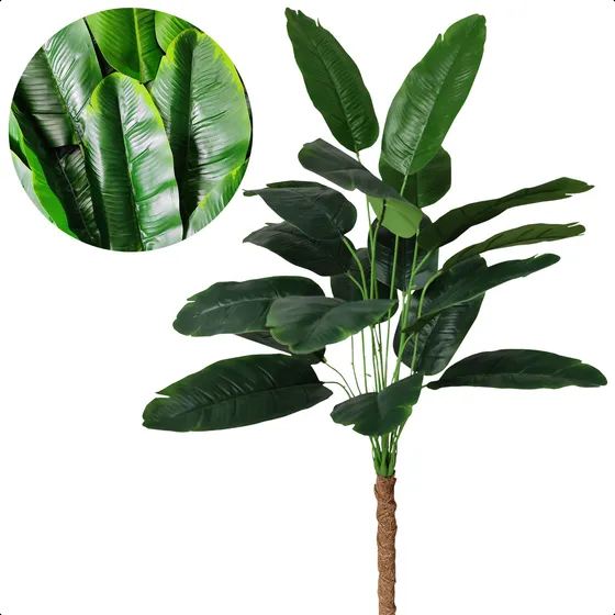 Planta Bananeira Artificial Banana Ornamental Sem Vaso Decor