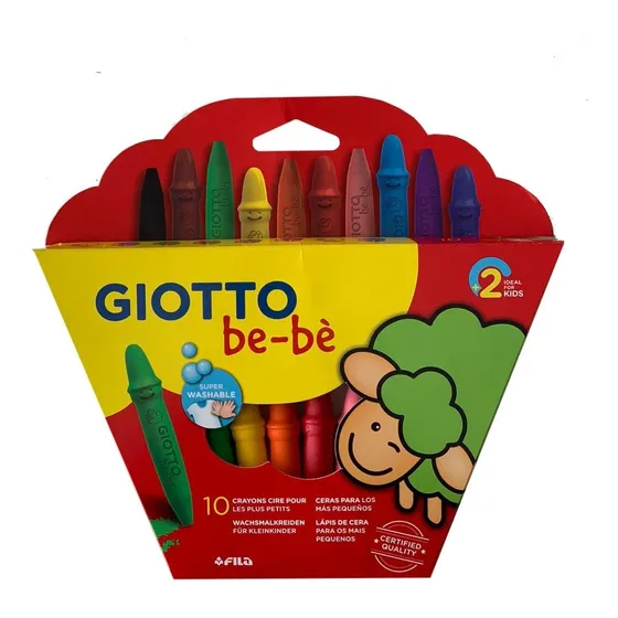 Crayones/crayolas Giotto Bebé X12 Un. Totalmente Lavables