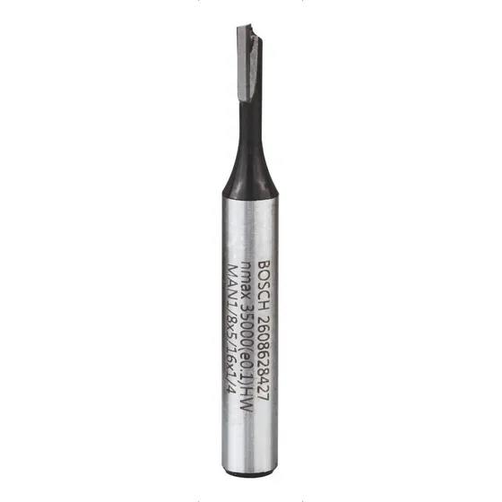 Fresa Router Tupi Para Ranura Recta 1/8 (3,18mm.) Bosch