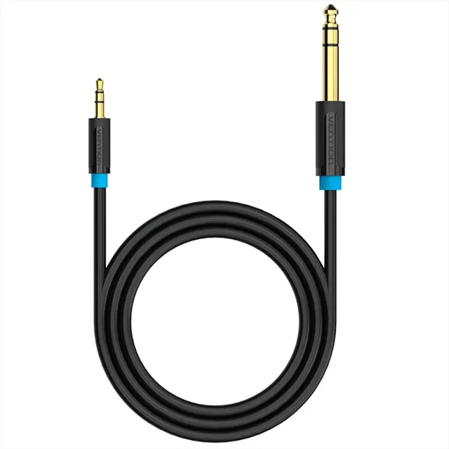 Vention Cable Audio Jack de 3.5mm a 6.35mm Macho-Macho para Guitarra, Amplificador, 2m