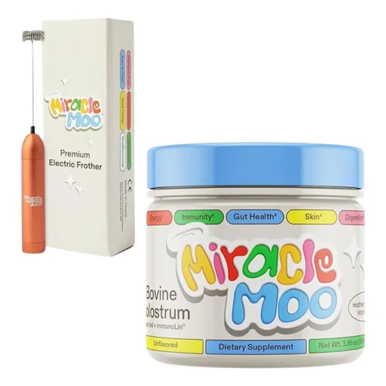 Kit Miracle Moo Calostro Bovino Sist. Inmunologic + Batidor