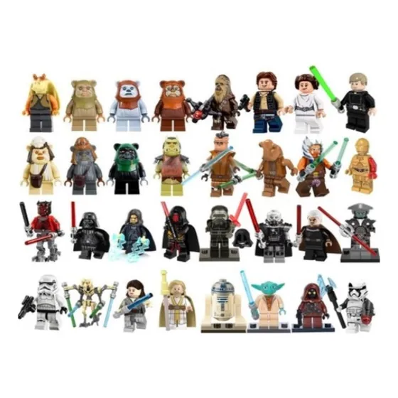 Set N°2 8 Figuras Star Wars Bloques Para Armar A Eleccion