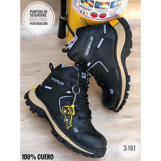 Bota Caterpillar De Caballero De Seguridad Cuero 