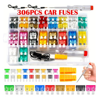 Kit Automotriz De Fusibles De 306 Piezas Kit Automotriz De Fusibles De 306 Piezas