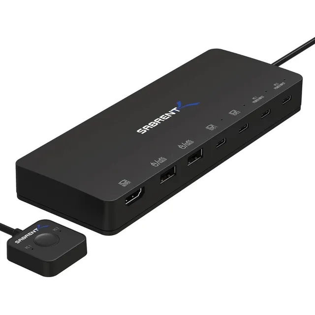 Switch Kvm Usb C Sabrent Usb-kcpd 2 Pc Con Usb-c Pd Y Hdmi