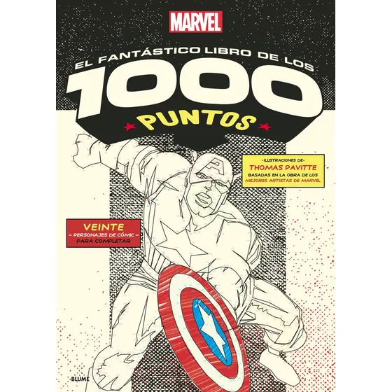 Livro Marvel The Fantastic 1000 Dots Book (edição Em Espanho
