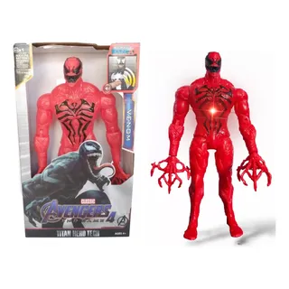 Boneco Venom Carnificina Avengers Articulado 30cm Luz/som Boneco Venom Carnificina Avengers Articulado 30cm Luz/som