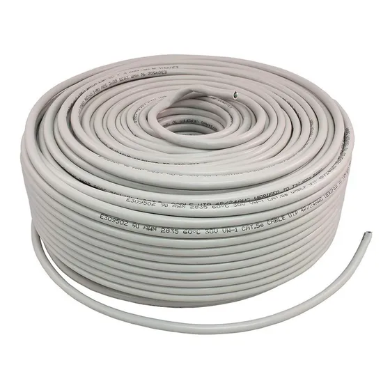 Rollo Bobina Cable Utp Interior 305 Mts Cat5e Ditron En Caja Color Gris Claro