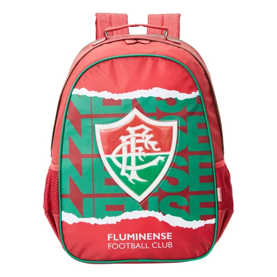 Mochila Escolar Fluminense 16 Xeryus Cor Vermelho/Verde/Branco 13572