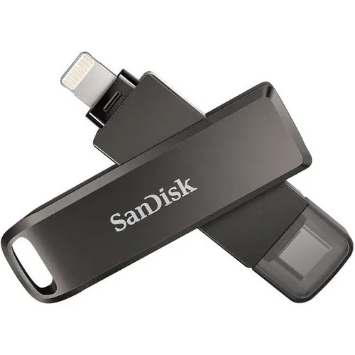 SanDisk iXpand Luxe memoria usb dual 128gb Lightning Usb C Negro