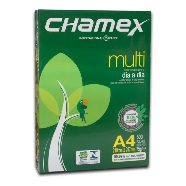 Resma A4 Chamex 75 Gramos X 500 Hojas
