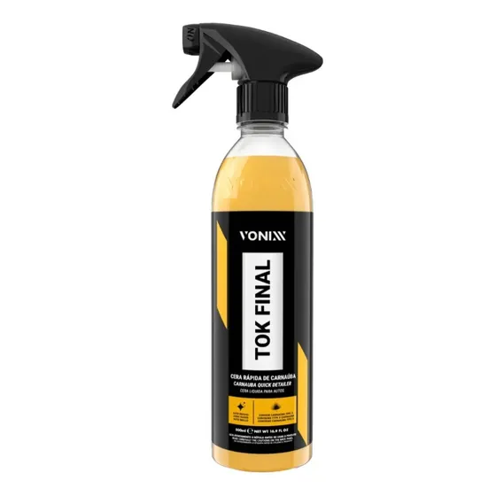 Tok Final Carnauba Cera Spray Quick Detail Vonixx 500ml Naranja