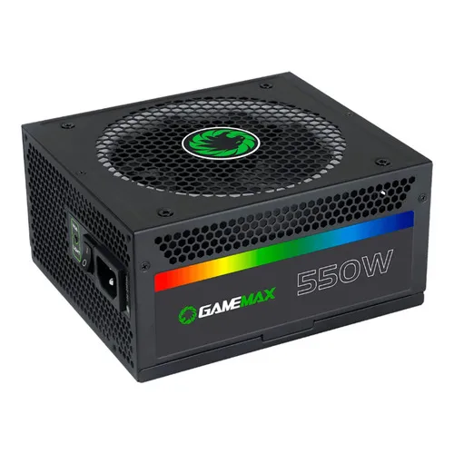 Fuente de poder para PC GameMax RGB Series RGB-500 BLACK 550W negra