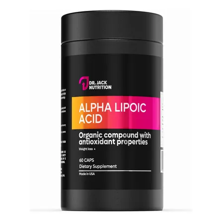 Ácido Alfa Lipoico 600 Mg - Antioxidante 60 Cápsulas | Dr Jack Nutrition