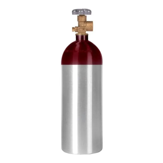 Nuevo Cilindro Nitrogeno Aluminio 15 Pie Cubico Valvula