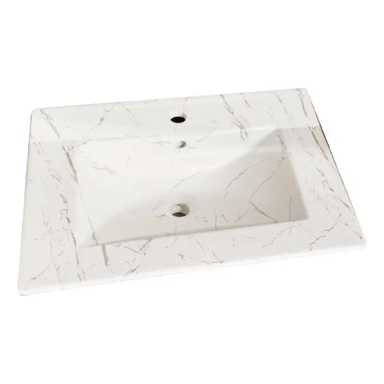 Ovalin Cabinet Carrara Blanco - Banova