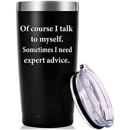 Amzushome Of Course I Talk To Myself Travel Mug Tkc7m