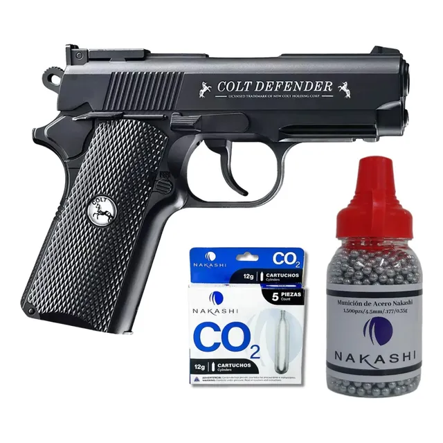 Pistola Umarex Colt Defender Co2 Full Metal 16 Tiros 4.5mm