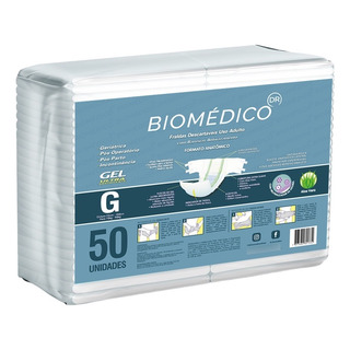 Fralda Geriátrica Descartável Biomédica 50 Unidades Fralda Geriátrica Descartável Biomédica 50 Unidades